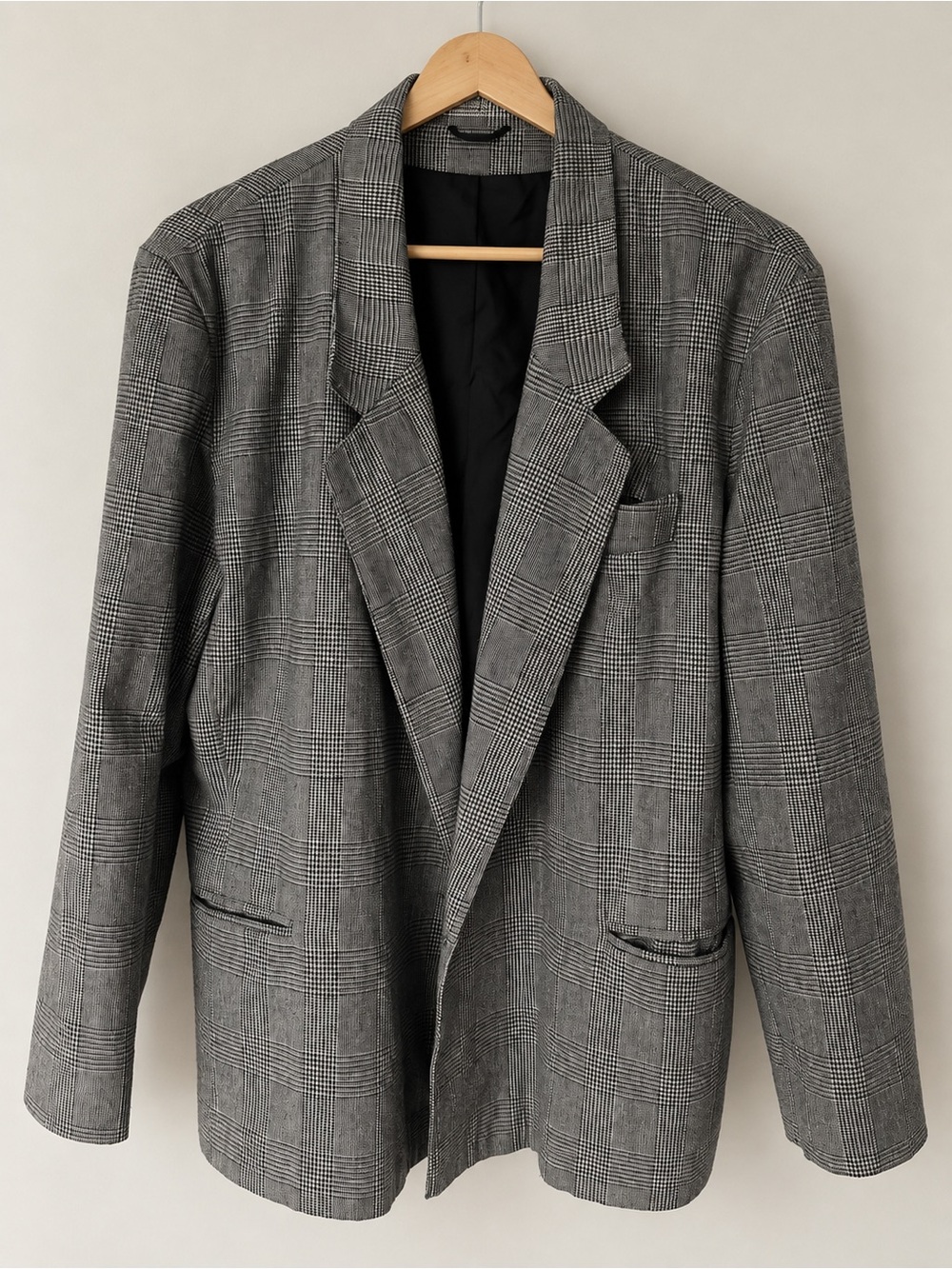 Vintage Canda by C&A Plaid Wool Blend Blazer Size 16